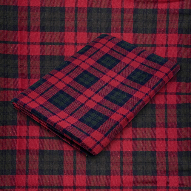 Tartan Plaid Yarn Dyed Flannel Fabric. FP24